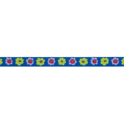 Kaffe | Blue Narrow Flowers row Ribbon