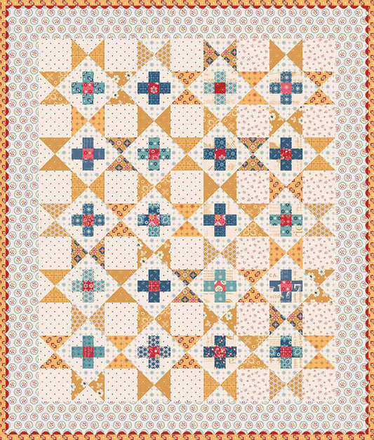 Riley Blake | Lori Holt | Americana Oh Beautiful Flag Runner & Amber Waves Mini Quilt Kit
