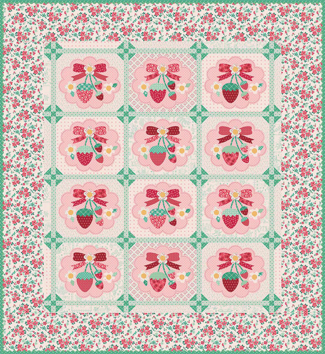 Riley Blake | Lori Holt | Strawberry Crush Quilt Kit