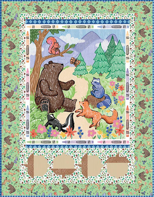 Riley Blake | Colorful Critters Panel Quilt Kit
