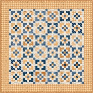 Riley Blake Designs | Denim & Daisy | Charmed Table Topper or Baby Quilt Kit | KT-18131 | Lori Holt