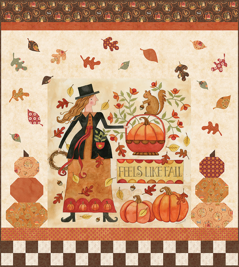 Riley Blake Designs | Feels Like Fall | Feels Like Fall Panel Quilt Kit | KT-19110