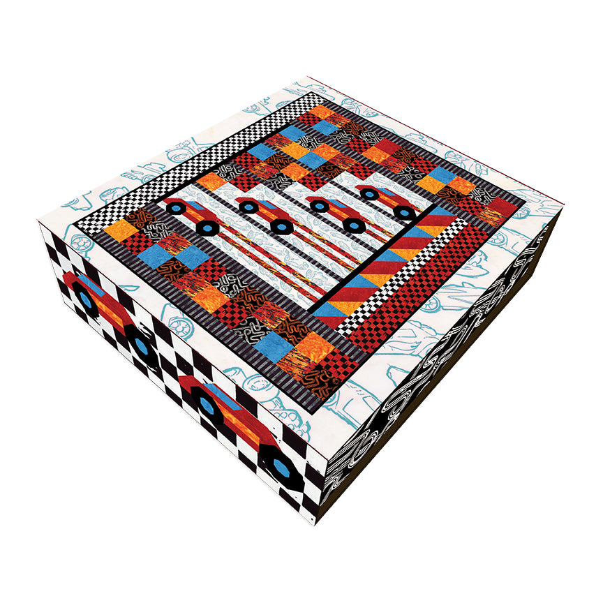 Batiks Hot Wheels Zoomaroo Quilt Kit by Riley Blake Designs