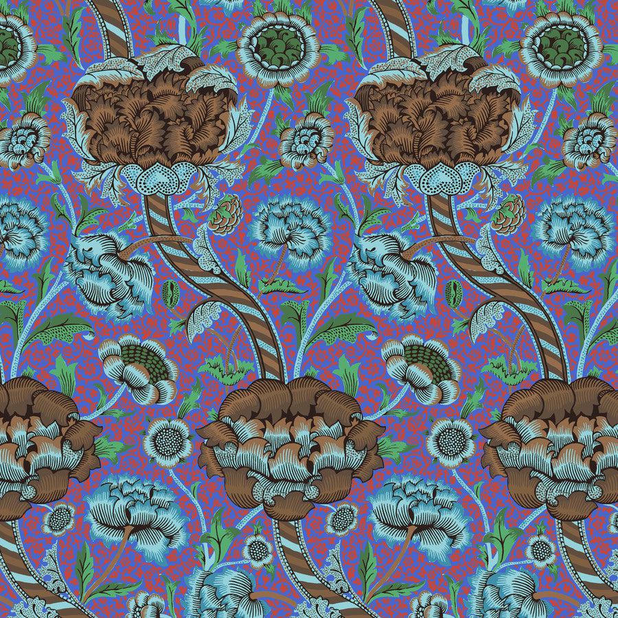 Free Spirit | Kaffe x Morris & Co. | Wandle | Cobalt