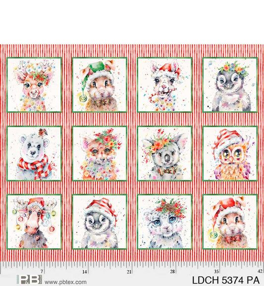 P&B Textiles | Little Darling Christmas Panel | 5374-PA
