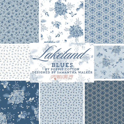 Poppie Cotton | Lakeland Blues | Charm Pack