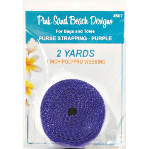 Webbing | 1" Purse Strapping | Purple | Pink Sands Beach Design