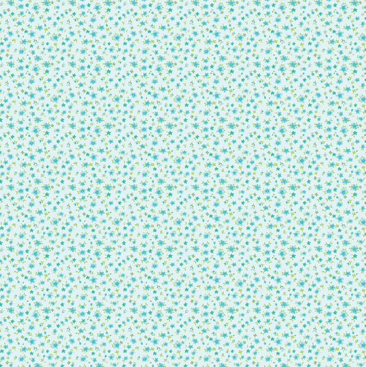 Poppie Cotton | Market Day | MK24570 | Tiny Flowers Teal