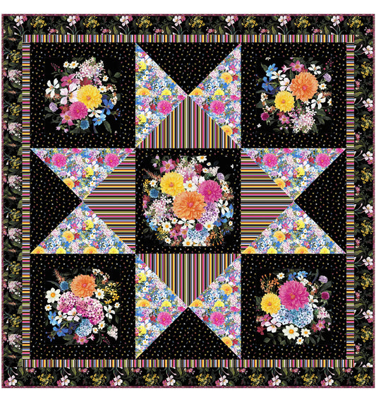 Quilt Kit | Petal Pop Star | Wendy Sheppard | 49" x 49"