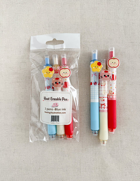 Minki Kim 3pcs Heat Erasable Pen