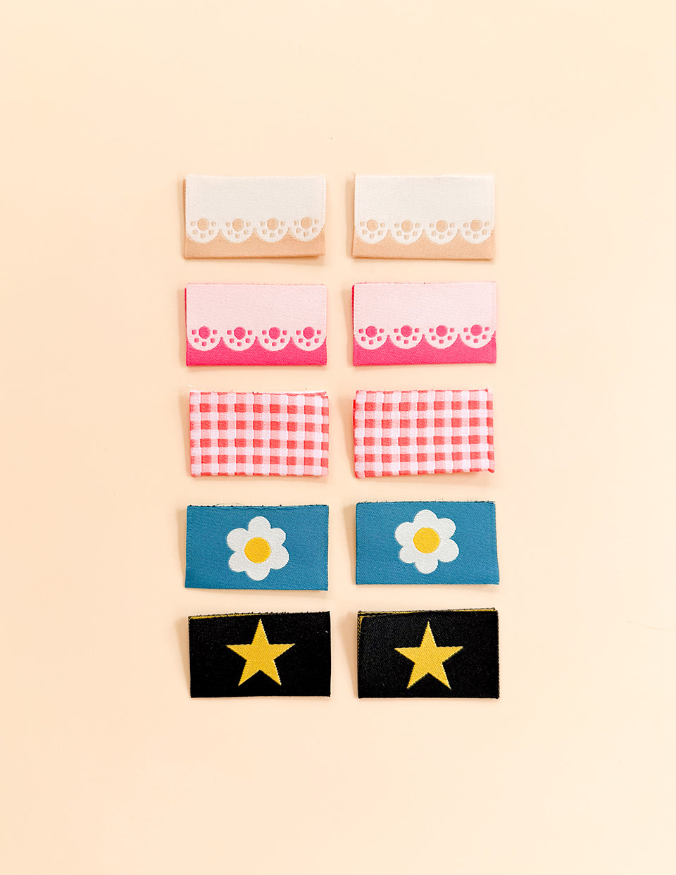 Minki Kim Star Zipper Tab Woven Labels