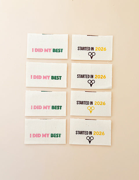 Minki Kim I Did My Best Cotton Labels