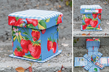 Modern Prairie Strawberry Magic Sewing Box  - MPMSBSTR.Blue