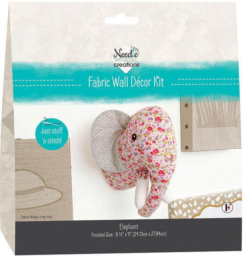 Needle Creations | Wall Decor Kit | Embroidery | Elephant