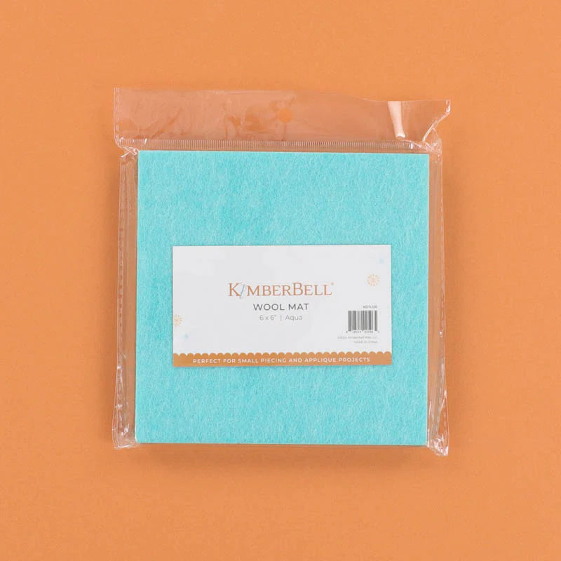 Kimberbell | Wool Mat | 6" x 6" | Aqua