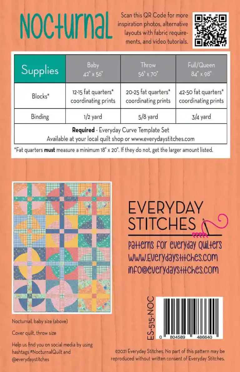 Nocturnal | Everyday Stitches | Quilt Pattern