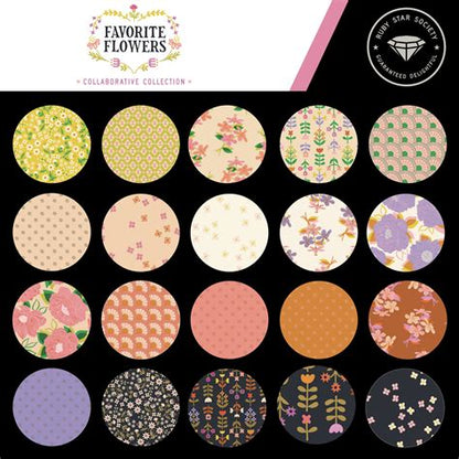 Ruby Star | Favorite Flowers | Jelly Roll | 40PC
