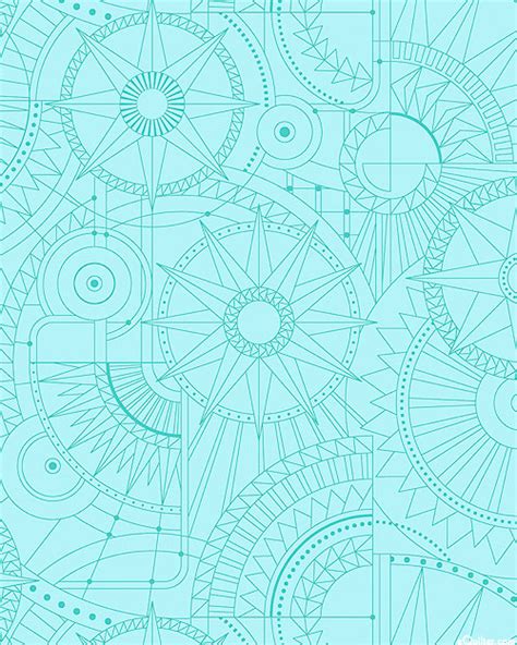 Benartex | Cityscape | Day | Blueprint Aqua