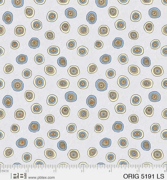 P&B Textiles | Origins - Tossed Ditzy Dot | Gray