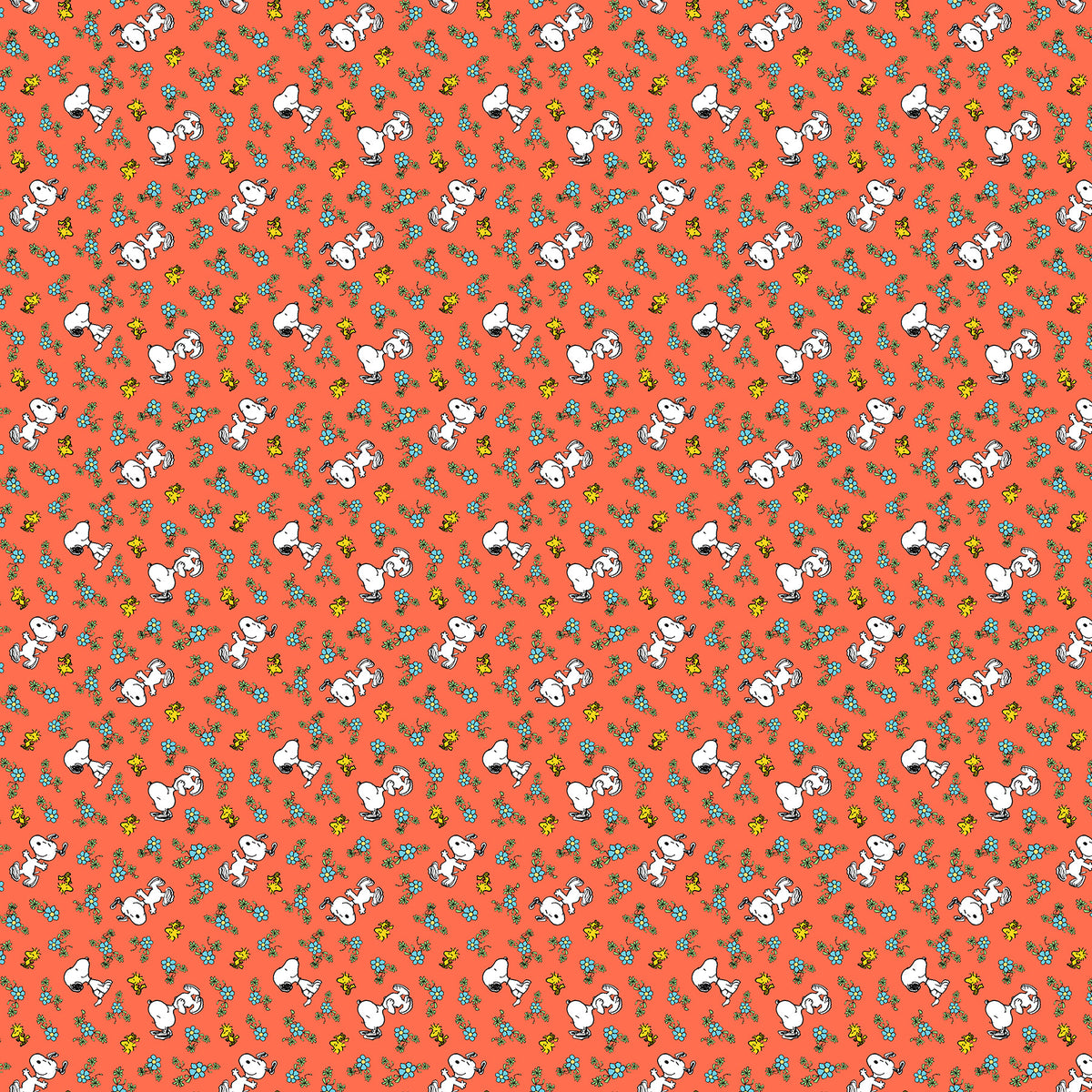 Northcott | Peanuts | Floral - Red | P1004-24