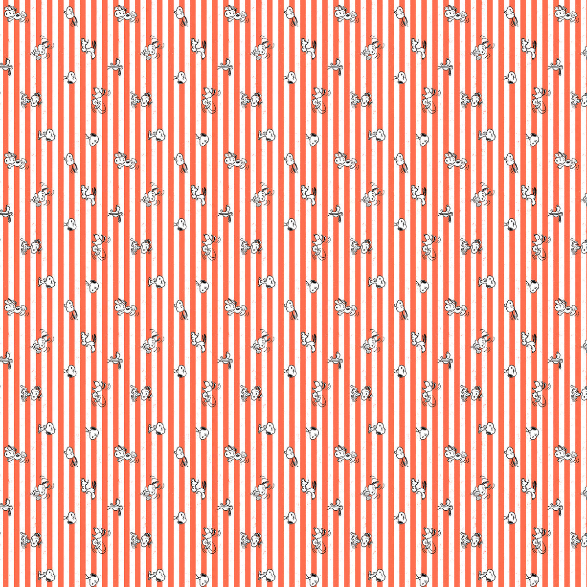 Northcott | Peanuts | Snoopy Stripe - Red White | P1006-24