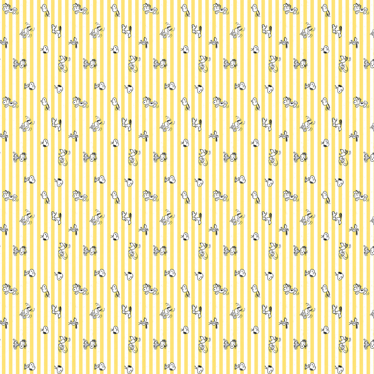 Northcott | Peanuts | Snoopy Stripe - Yellow White | P1006-52