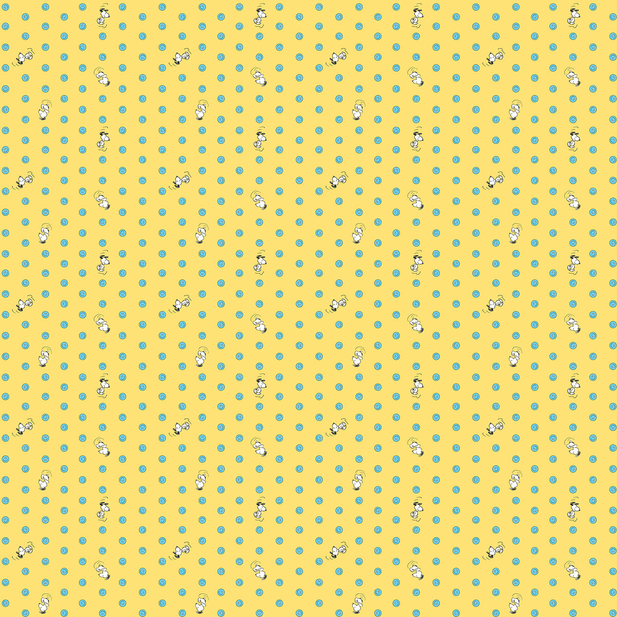 Northcott | Peanuts | Snoopy Dot - Yellow | P1007-52