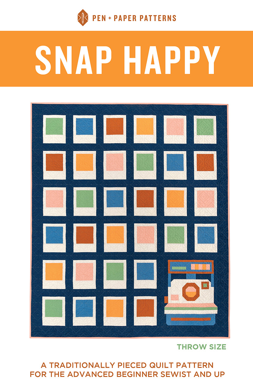 Riley Blake Designs | Pen + Paper Patterns Snap Happy Quilt Pattern | P176-SNAPHAPPY