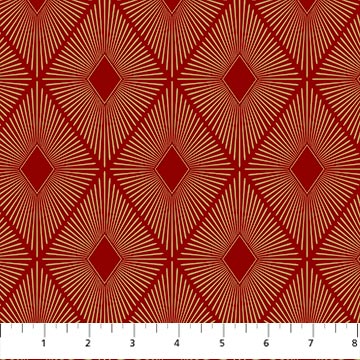 Northcott | Sparkle | Diamond | Red
