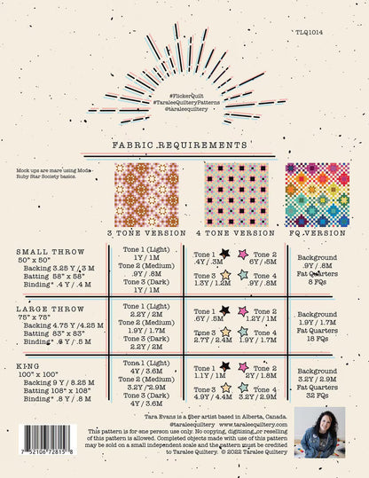 Taralee Quiltery Flicker Quilt Pattern