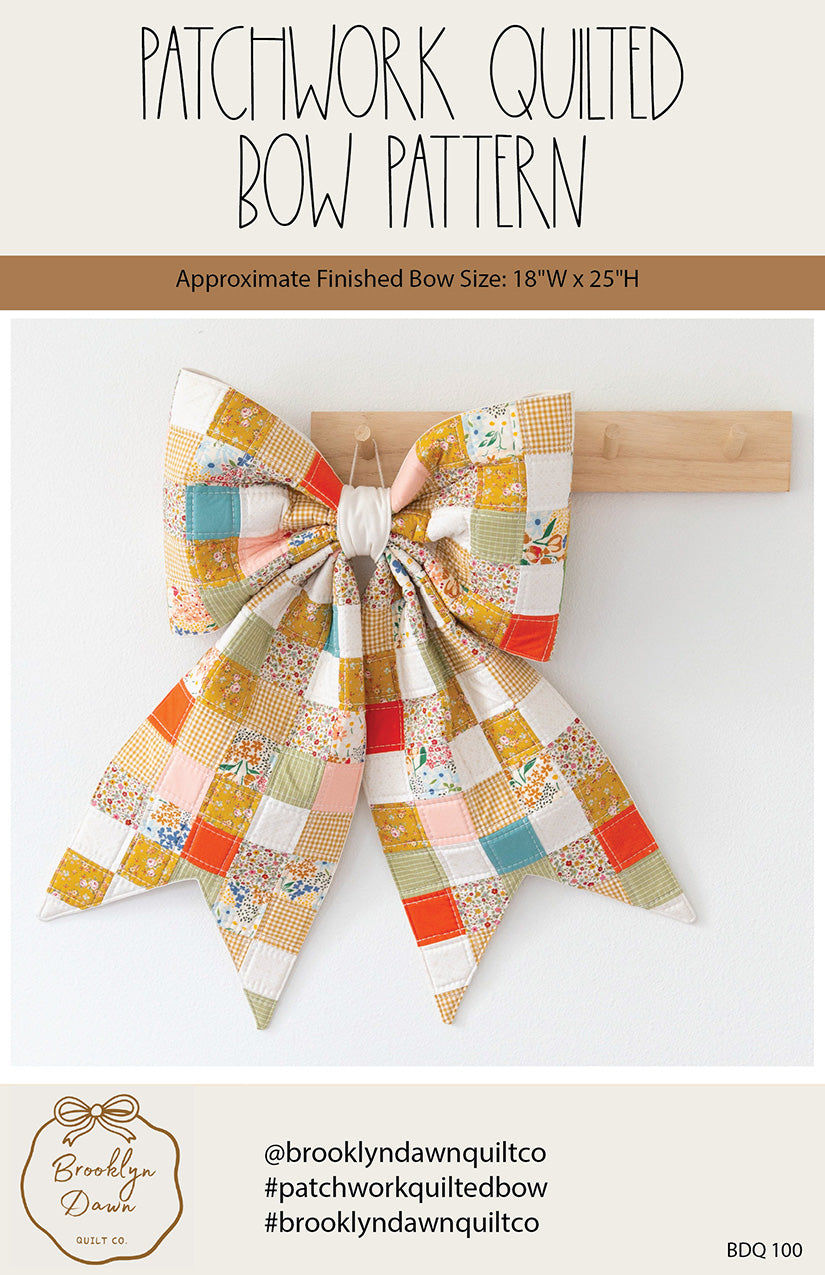 Riley Blake Designs | Brooklyn Dawn Quilt Co. Patchwork Quilted Bow Pattern | P326-PATCHWORK