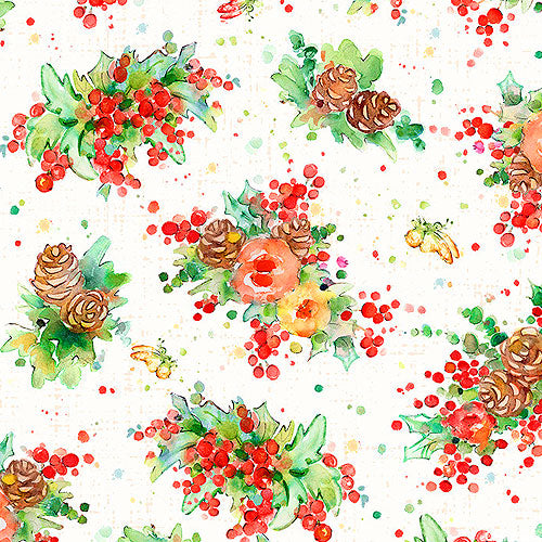 P&B Textiles | Little Darlings Christmas | Holiday Floral