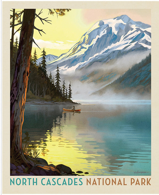 Riley Blake Designs | National Parks | National Parks 35 1/2" x 43 1/2" North Cascades Poster Panel | PD19154-PANEL
