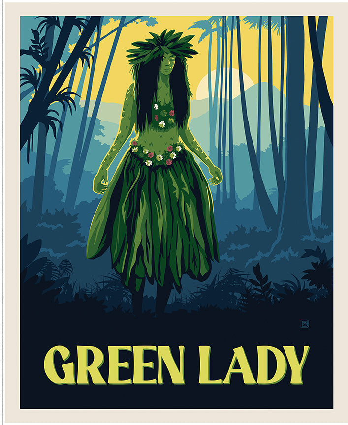 Riley Blake Designs | Legends of the National Parks | Legends of the National Parks 35 1/2" x 43 1/2" Green Lady Panel | PD19167-PANEL