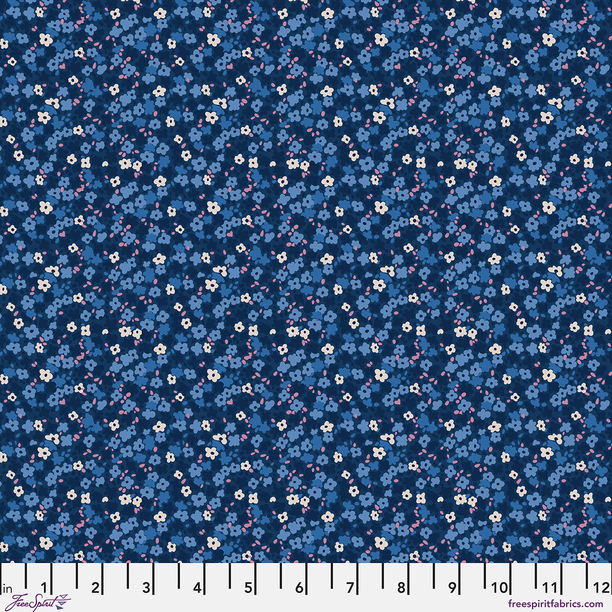 Ditsy - Brambleberry Petite Prints FreeSpirit cotton fabric