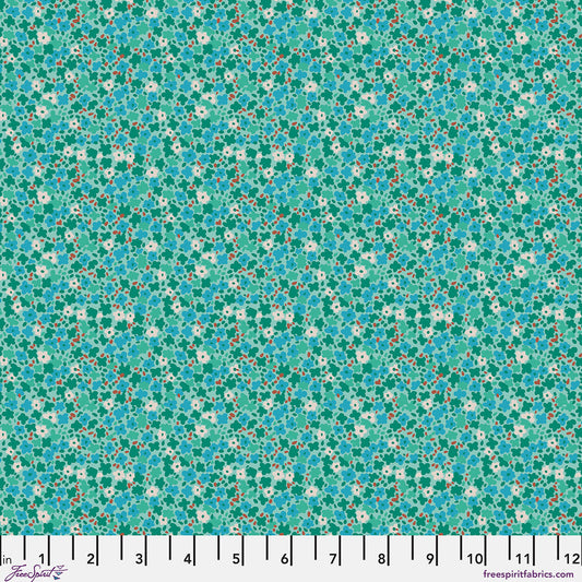 Ditsy - Mint Petite Prints FreeSpirit cotton fabric