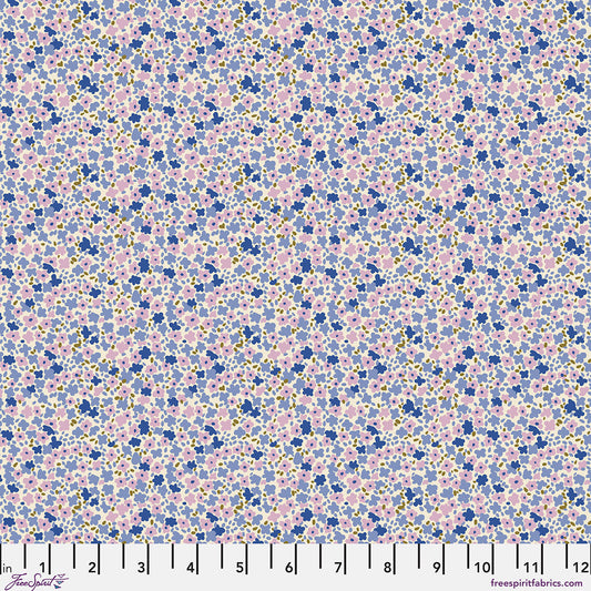 Ditsy - Periwinkle Petite Prints FreeSpirit cotton fabric