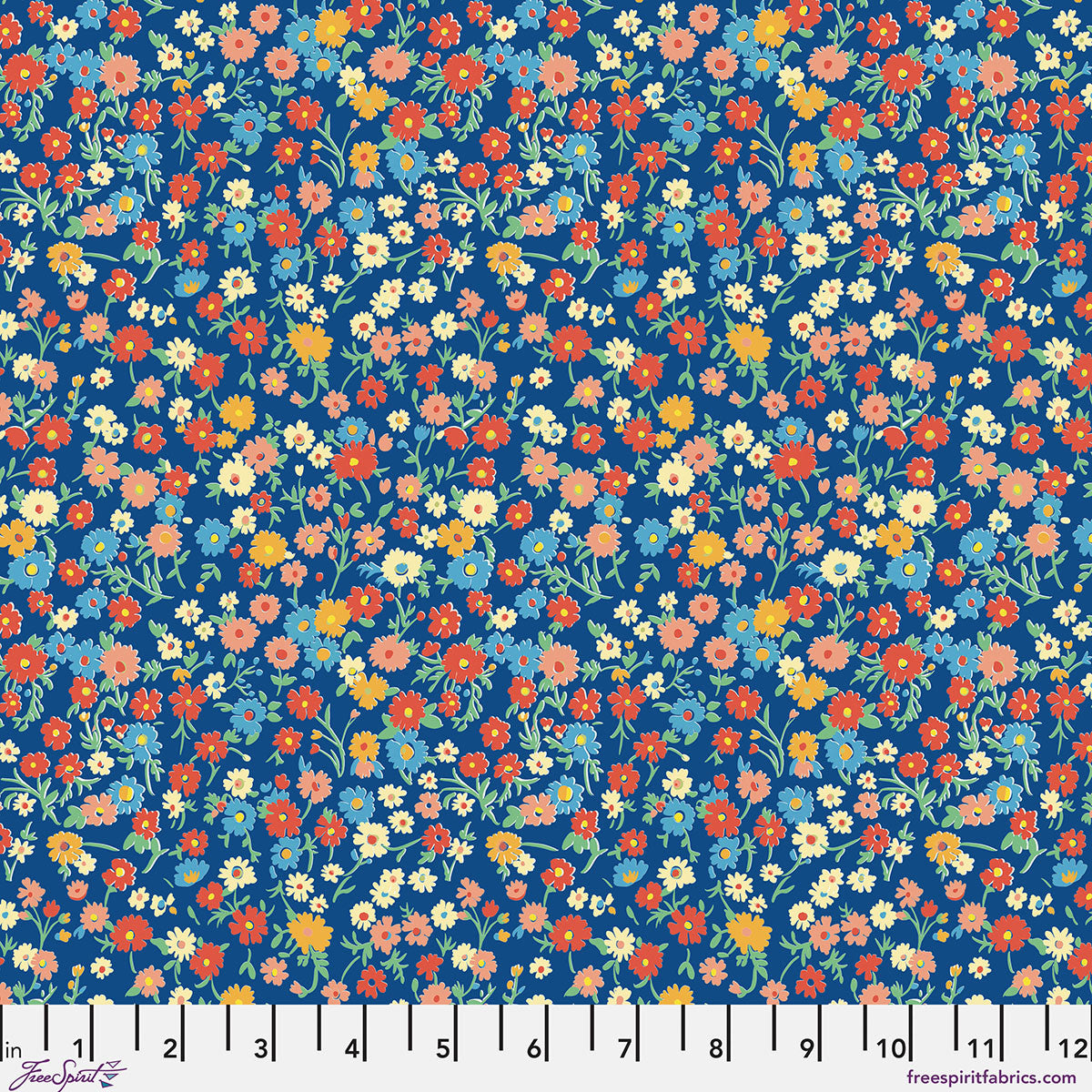 Curtsey and Clover - Dusk Stannie & Lloyd FreeSpirit cotton fabric