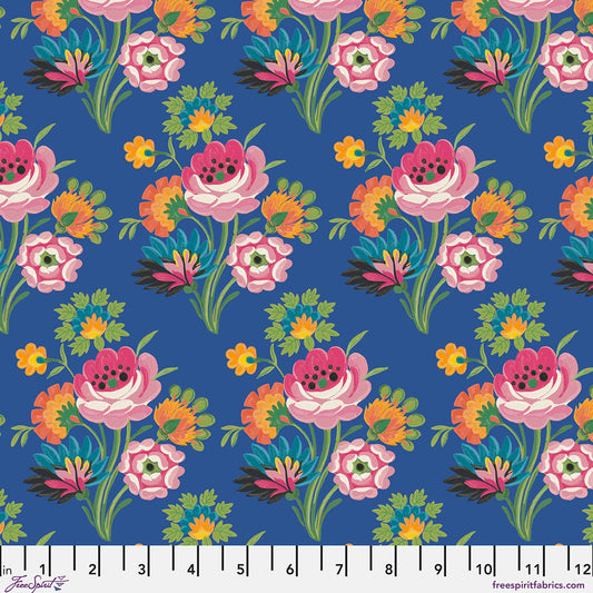 Spilled Tea - Delft Stannie & Lloyd FreeSpirit cotton fabric