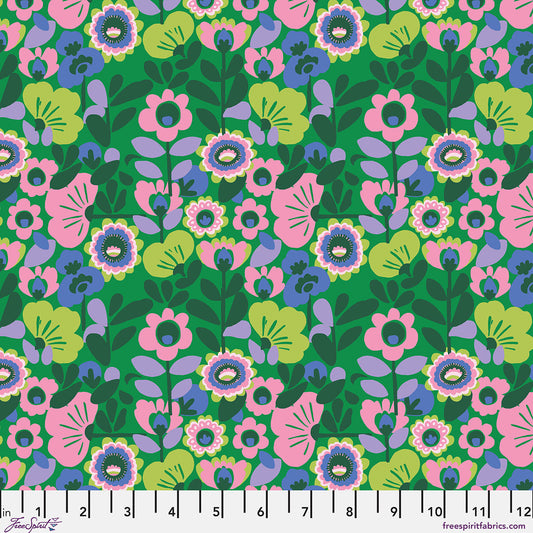 Cucumber Sandwich - Basil Stannie & Lloyd FreeSpirit cotton fabric