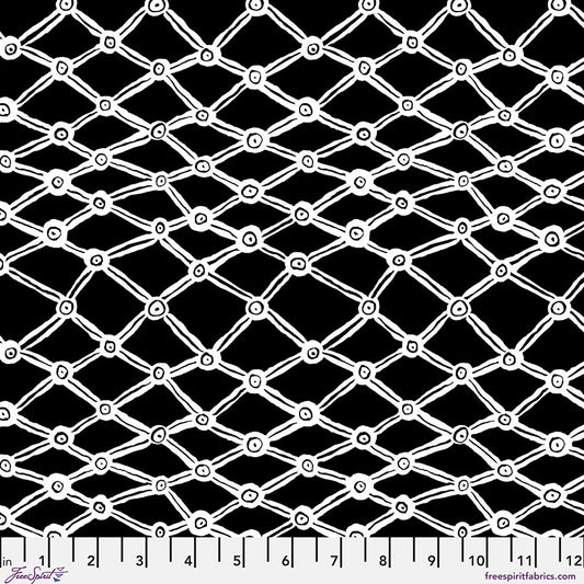 Free Spirit | Nets - Black-White | February 2026 | Brandon Mably for the Kaffe Fassett Collective
