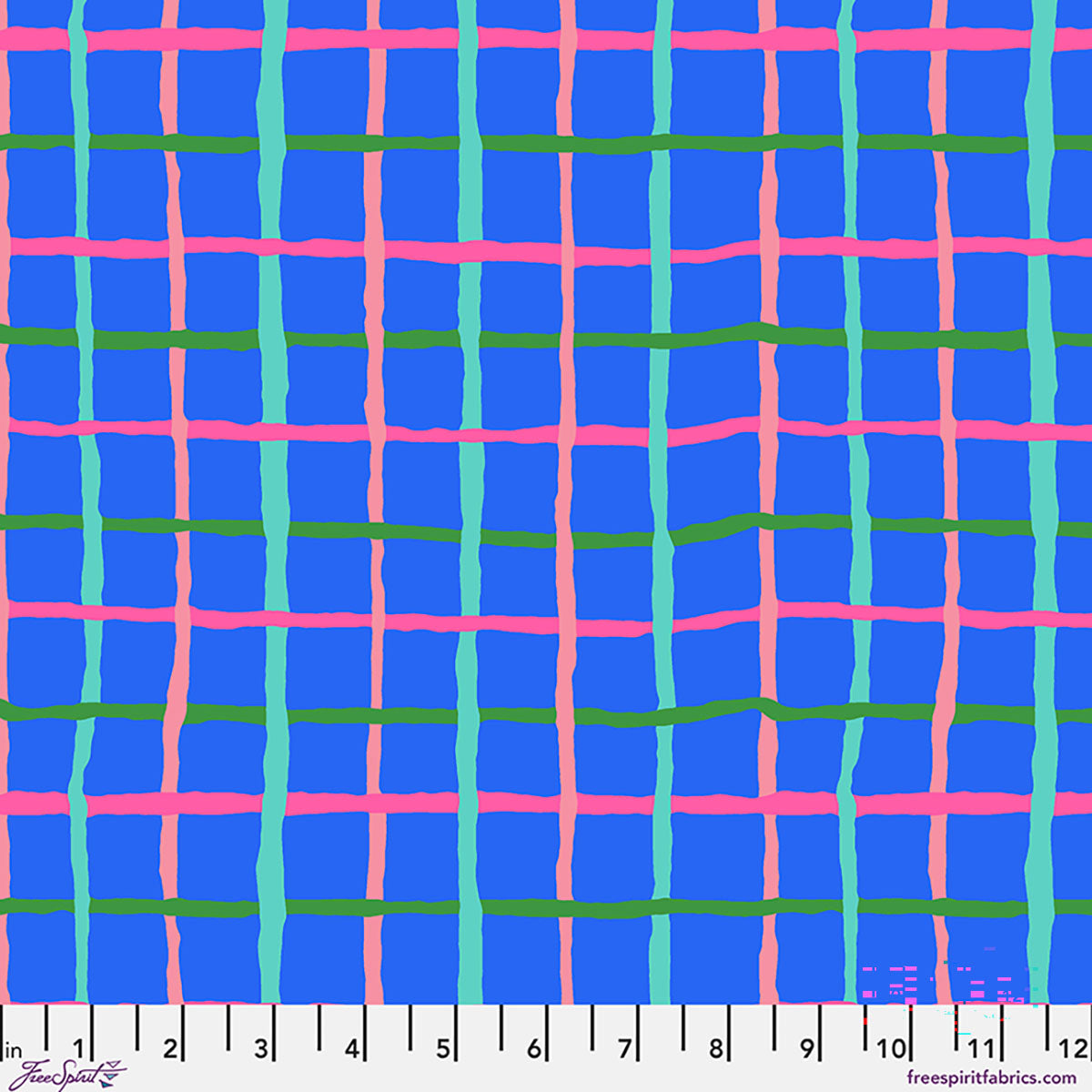 FreeSpirit | Kaffe Fassett Collective August 2026 | Grid | Blue | PWBM105.BLUE