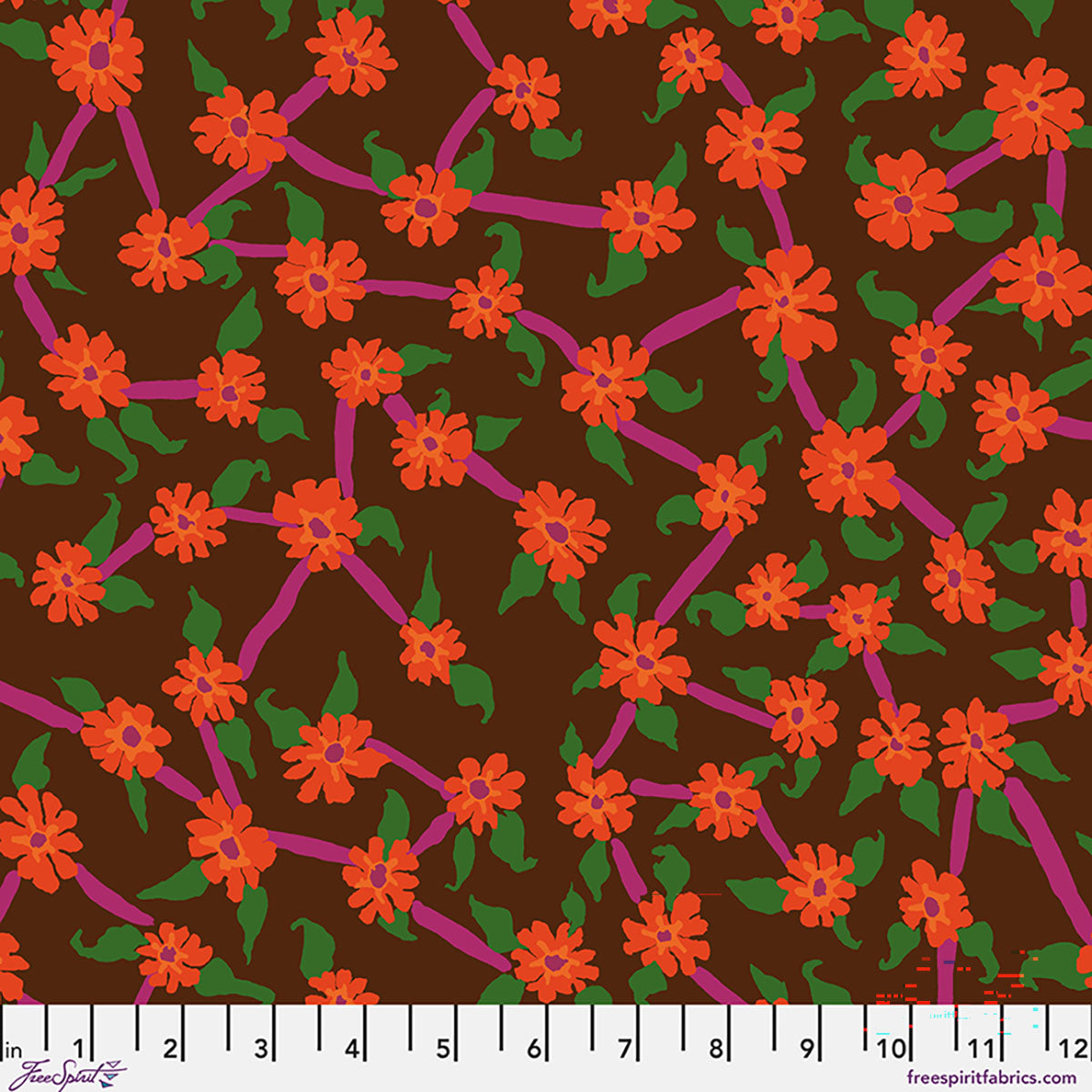 FreeSpirit | Kaffe Fassett Collective August 2026 | Mayflower | Brown | PWBM106.BROWN