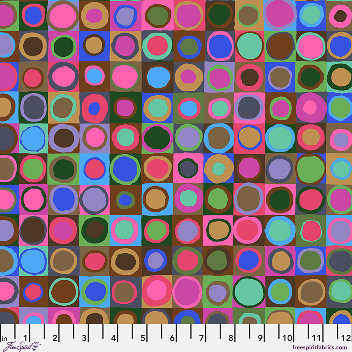 FreeSpirit | Kaffe Fassett Collective August 2026 | Tiddlywinks | Emerald | PWGP171.EMERALD