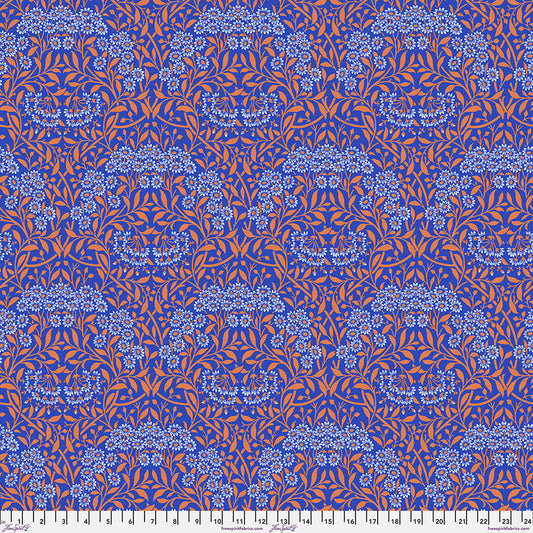 Free Spirit | Kaffe x Morris & Co. | Michaelmas Daisy | Cobalt