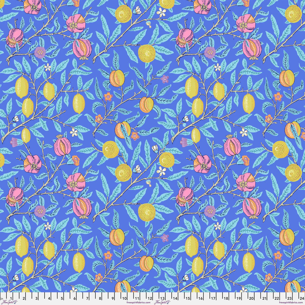 Free Spirit | Kaffe x Morris & Co. | Fruit | Cobalt