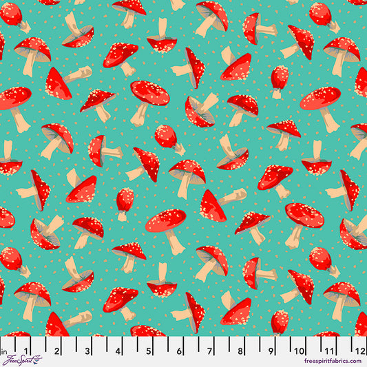 Free Spirit | Martha Negley | Forage | Small Toadstool | Aqua