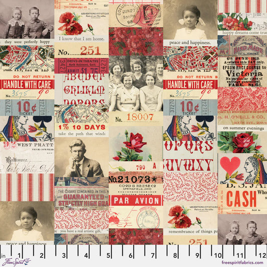 FreeSpirit | Tim Holtz | Palette Red | Red Collage | Red