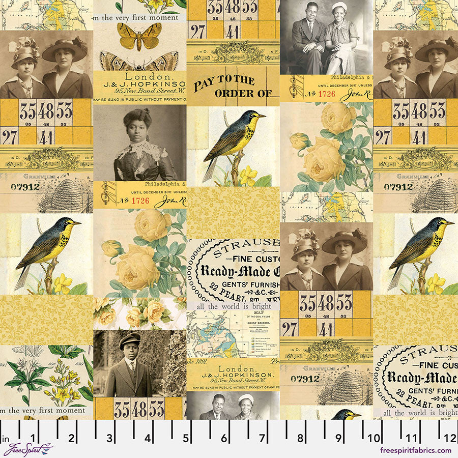 FreeSpirit | Tim Holtz | Palette Yellow | Yellow Collage | Yellow