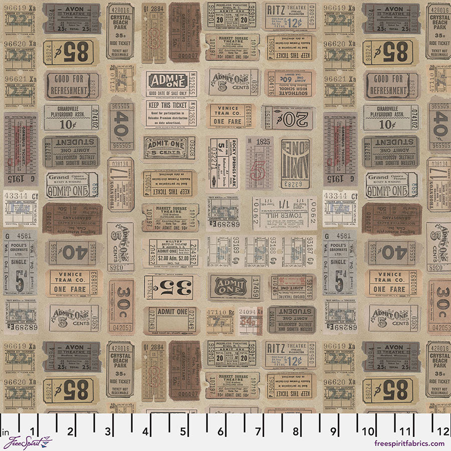 FreeSpirit | Tim Holtz | Palette Neutral | Neutral Tickets | Neutral